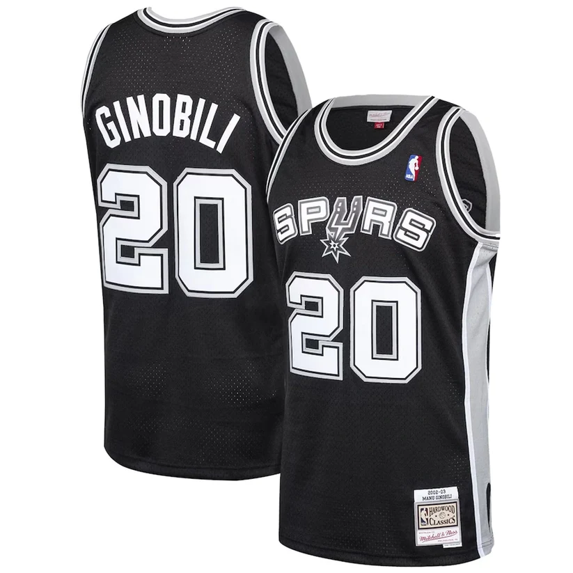 Manu Ginobili San Antonio Spurs Retro Jersey